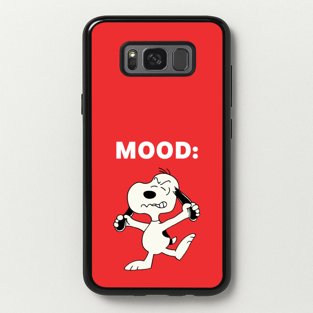 Mood Cartoon Beagle - Snoopy Phone Case for Galaxy S8