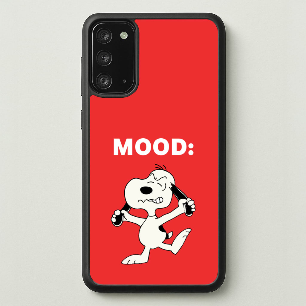 Mood Cartoon Beagle - Snoopy Phone Case for Galaxy Note 20