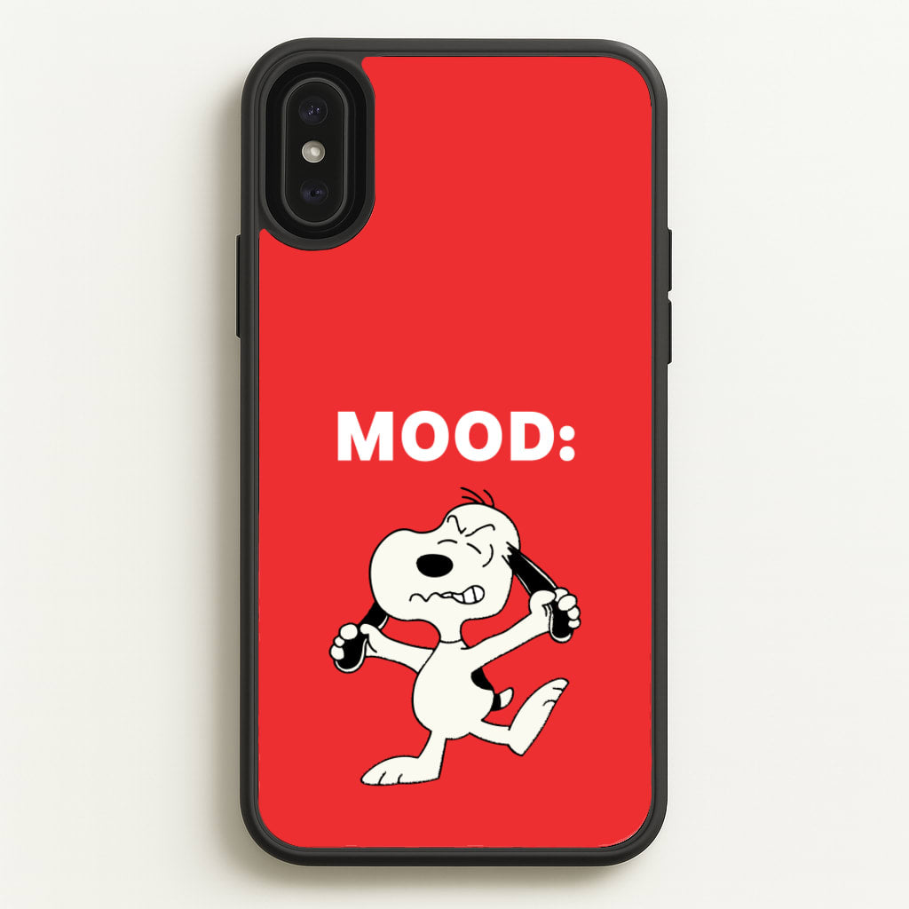 Mood Cartoon Beagle - Snoopy Phone Case for iPhone XS Max