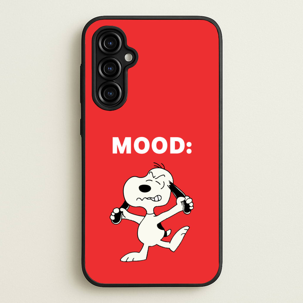 Mood Cartoon Beagle - Snoopy Phone Case for Galaxy A54
