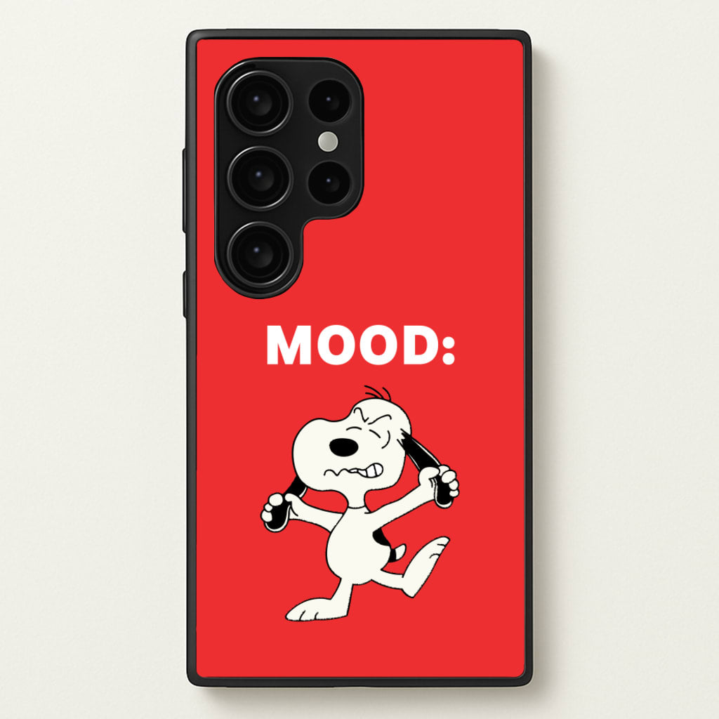 Mood Cartoon Beagle - Snoopy Phone Case for Galaxy S24 Ultra