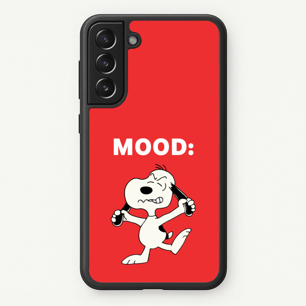 Mood Cartoon Beagle - Snoopy Phone Case for Galaxy S21