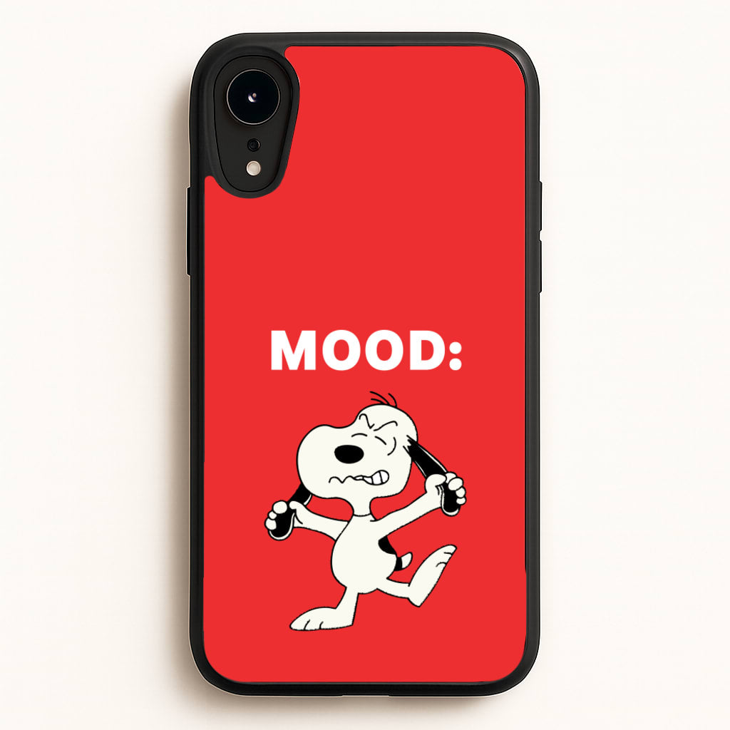 Mood Cartoon Beagle - Snoopy Phone Case for iPhone XR