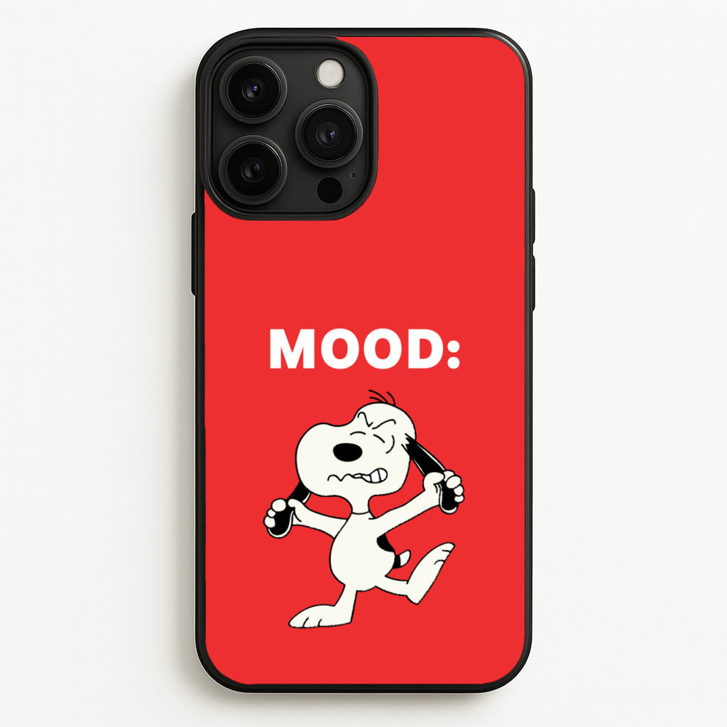 Mood Cartoon Beagle - Snoopy Phone Case for iPhone 13 Pro Max