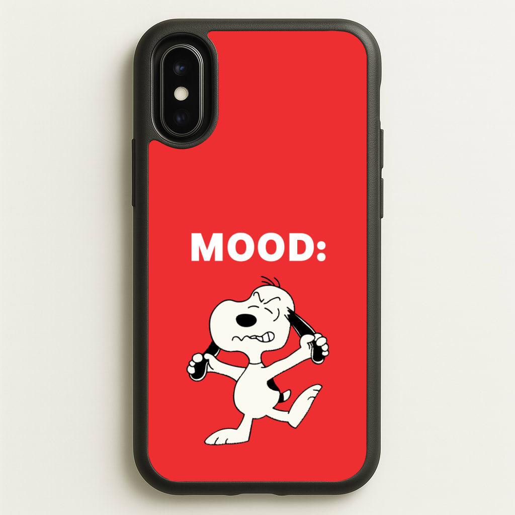 Mood Cartoon Beagle - Snoopy Phone Case for iPhone X / XS