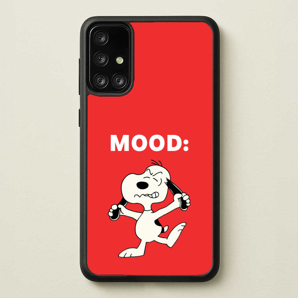 Mood Cartoon Beagle - Snoopy Phone Case for Galaxy A71