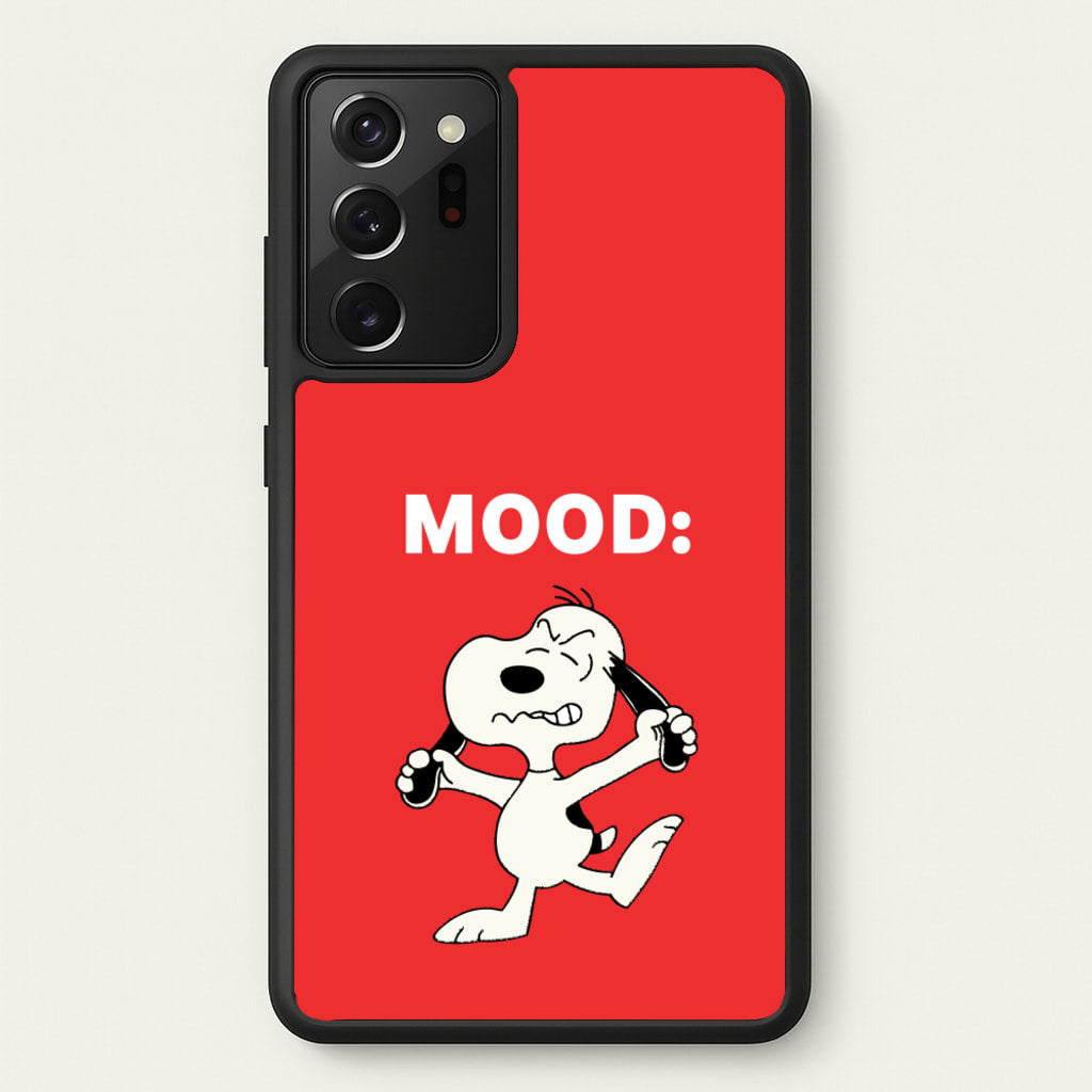 Mood Cartoon Beagle - Snoopy Phone Case for Galaxy Note 20 Ultra