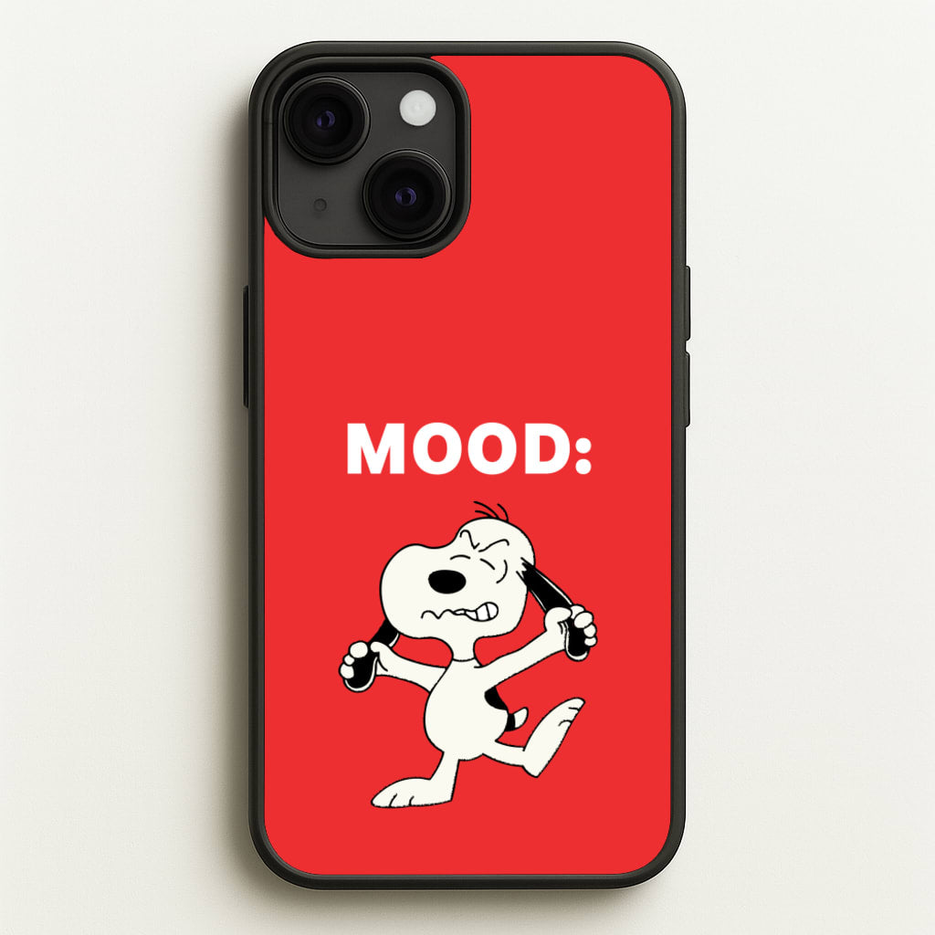 Mood Cartoon Beagle - Snoopy Phone Case for iPhone 13 Mini