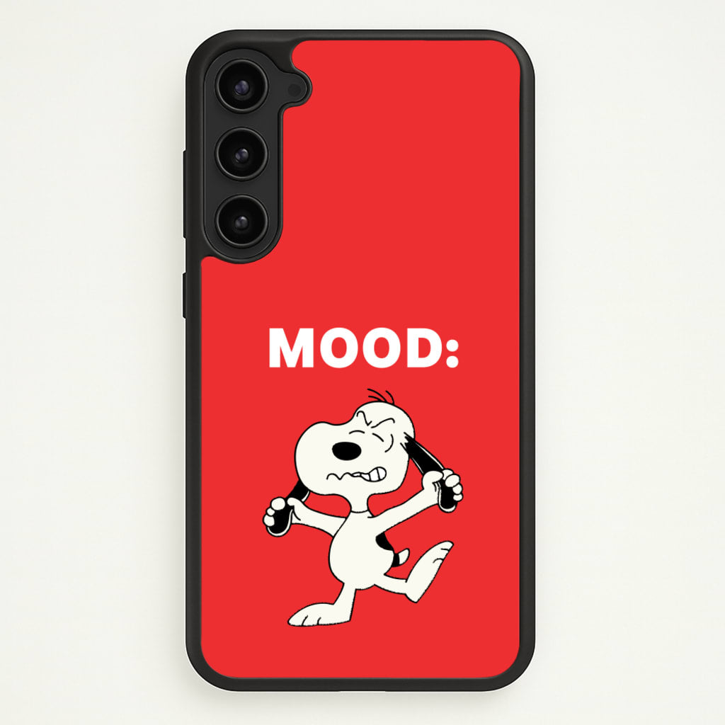 Mood Cartoon Beagle - Snoopy Phone Case for Galaxy S23