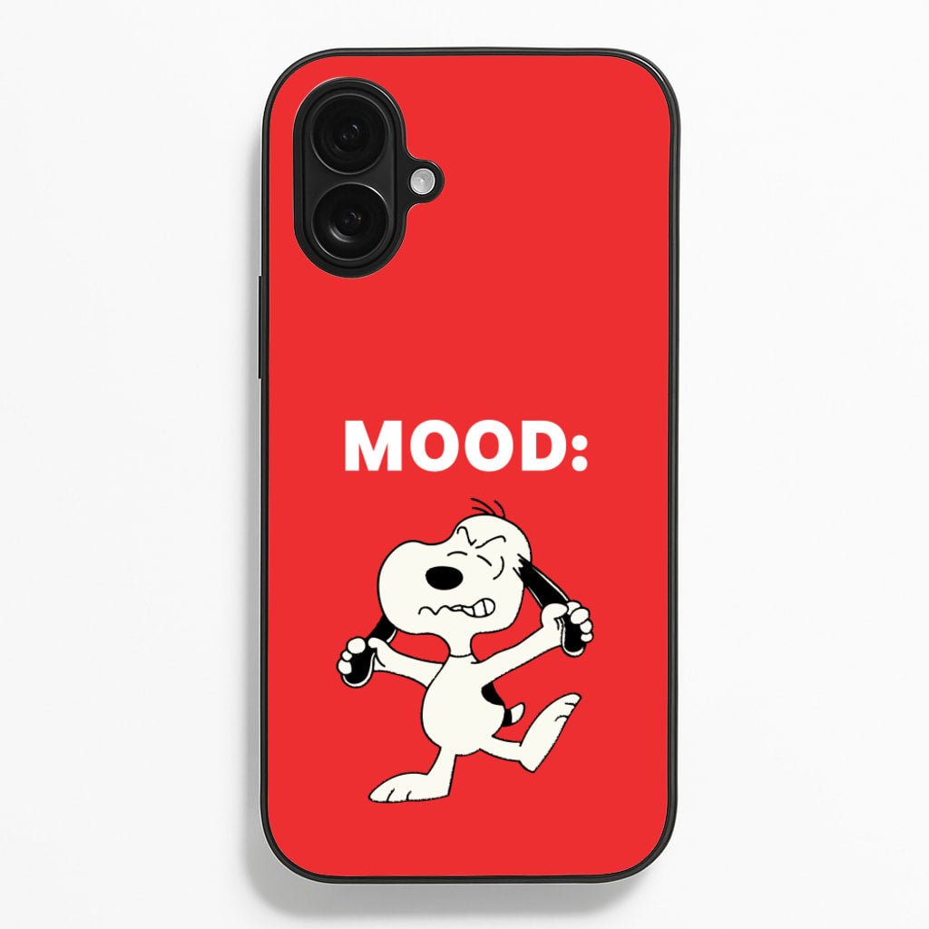 Mood Cartoon Beagle - Snoopy Phone Case for iPhone 16 Plus