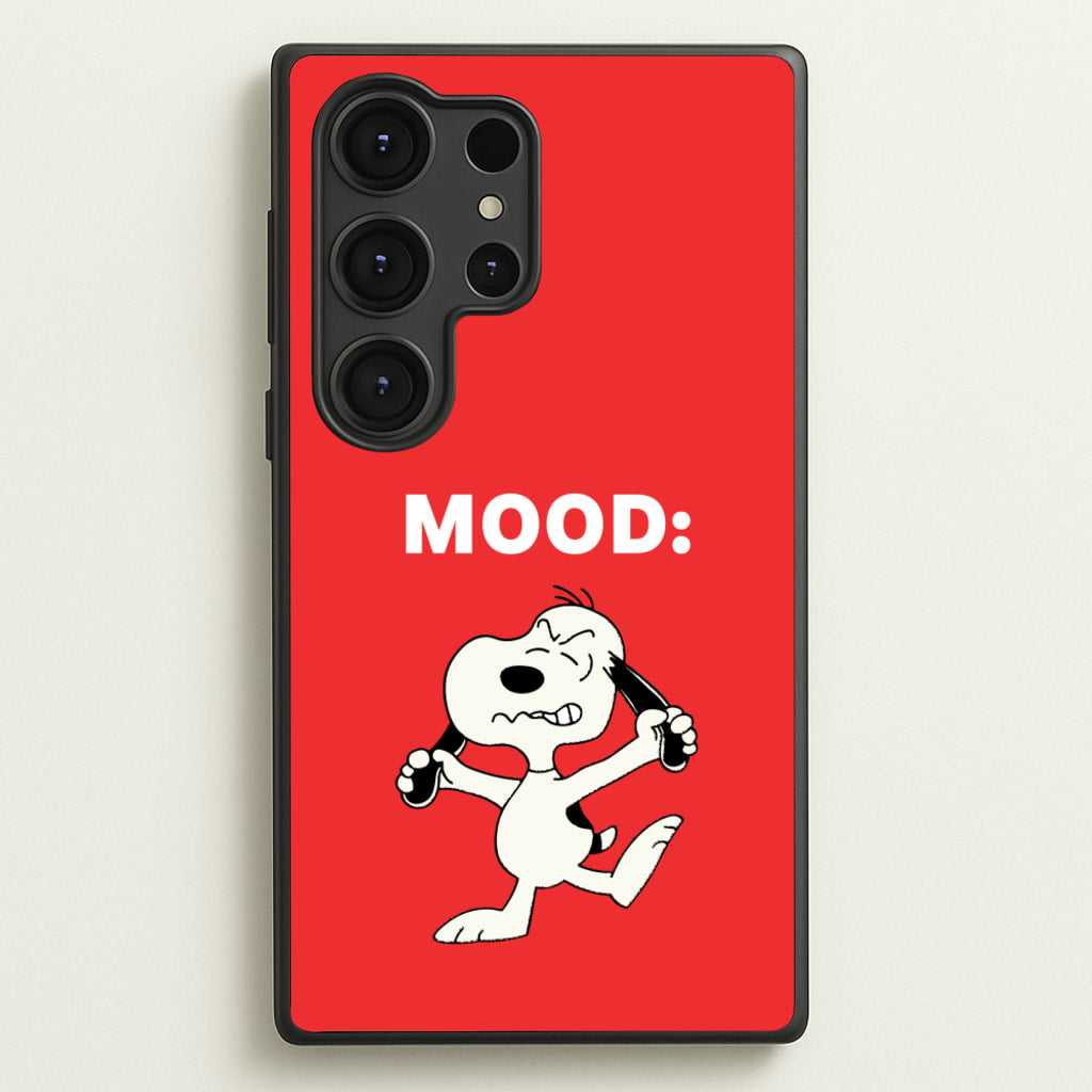 Mood Cartoon Beagle - Snoopy Phone Case for Galaxy S25 Ultra