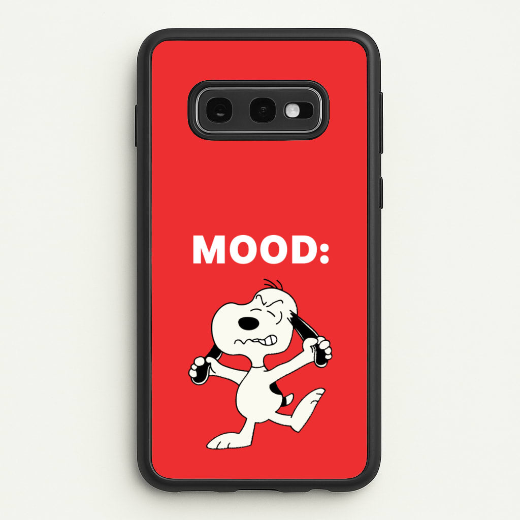 Mood Cartoon Beagle - Snoopy Phone Case for Galaxy S10e