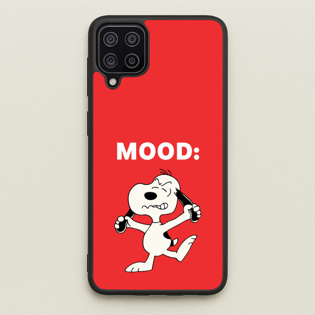 Mood Cartoon Beagle - Snoopy Phone Case for Galaxy A12
