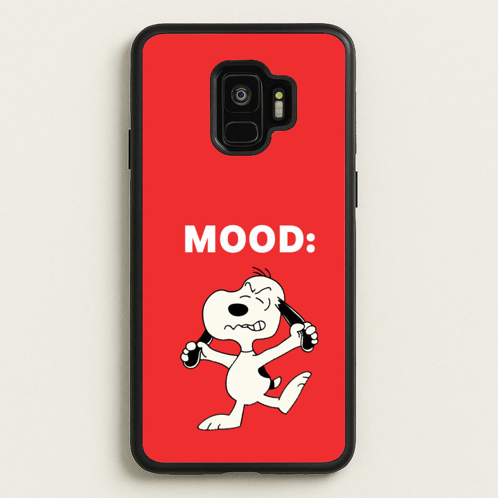 Mood Cartoon Beagle - Snoopy Phone Case for Galaxy S9