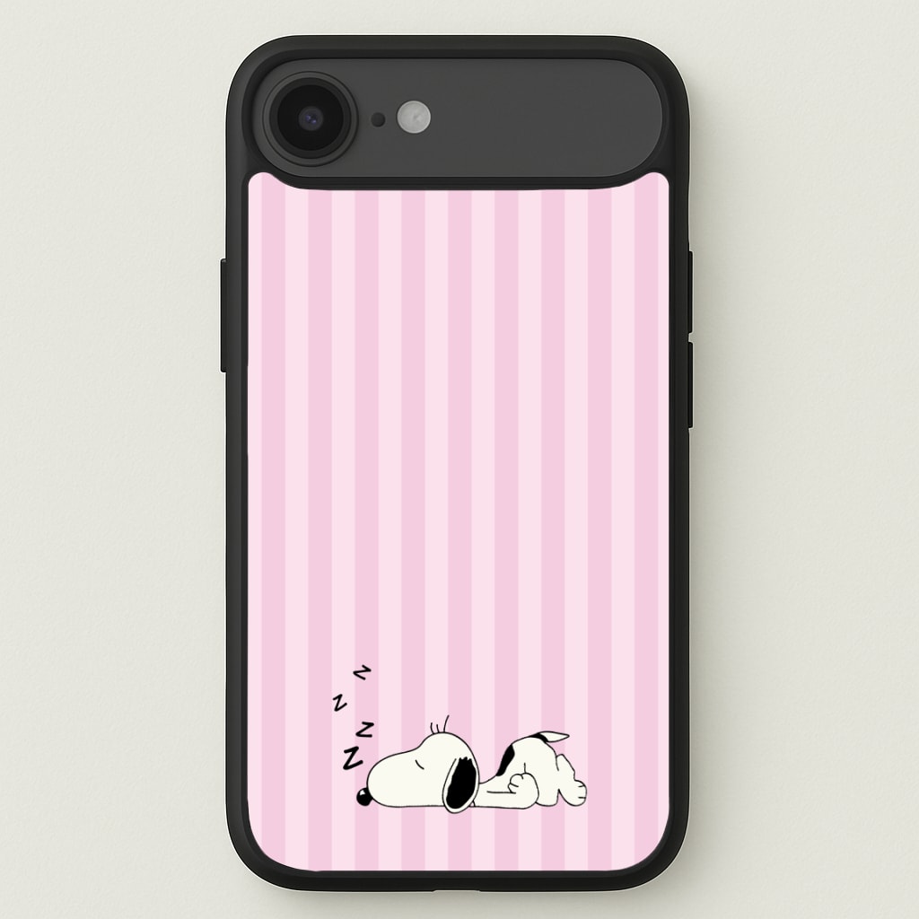 Pastel Stripes Cartoon Beagle Phone Case for iPhone 17 Air