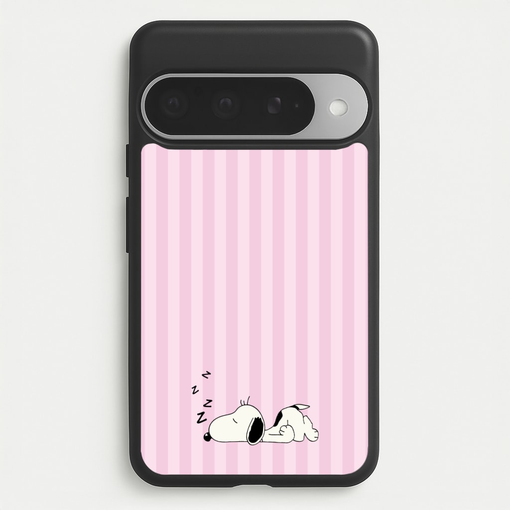 Pastel Stripes Cartoon Beagle Phone Case for Google Pixel 10 Pro XL