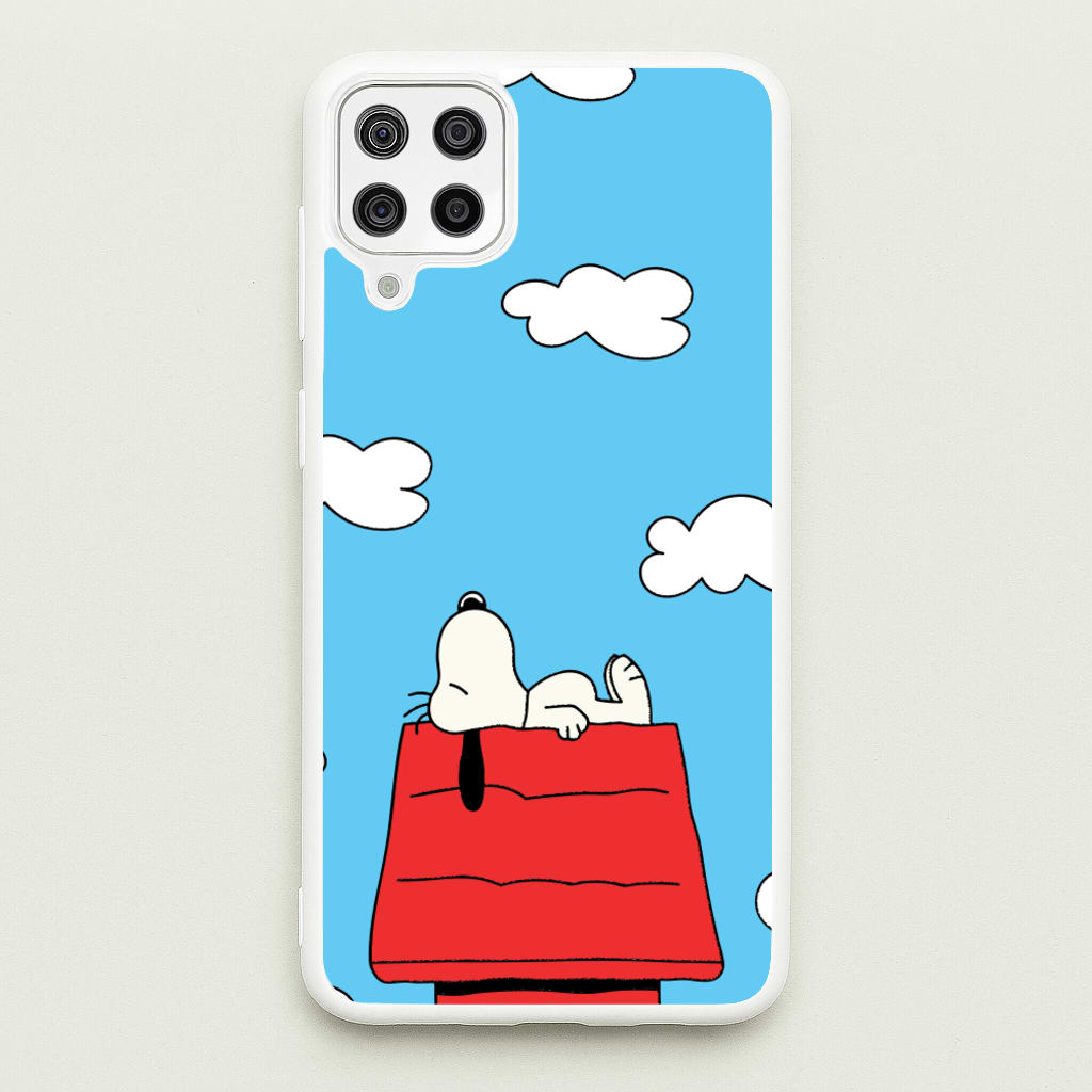 Cartoon Beagle Sleeping - Snoopy Phone Case for Galaxy A12