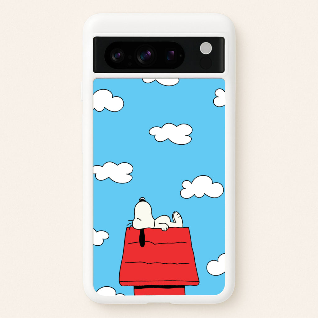 Cartoon Beagle Sleeping - Snoopy Phone Case for Google Pixel 8 Pro