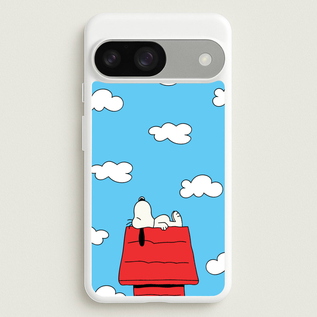 Cartoon Beagle Sleeping - Snoopy Phone Case for Google Pixel 9 / 9 Pro