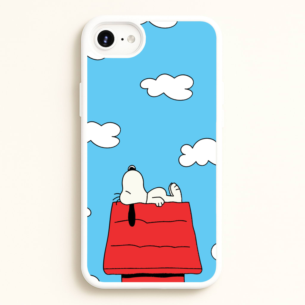 Cartoon Beagle Sleeping - Snoopy Phone Case for iPhone 6 / 7 / 8 / SE