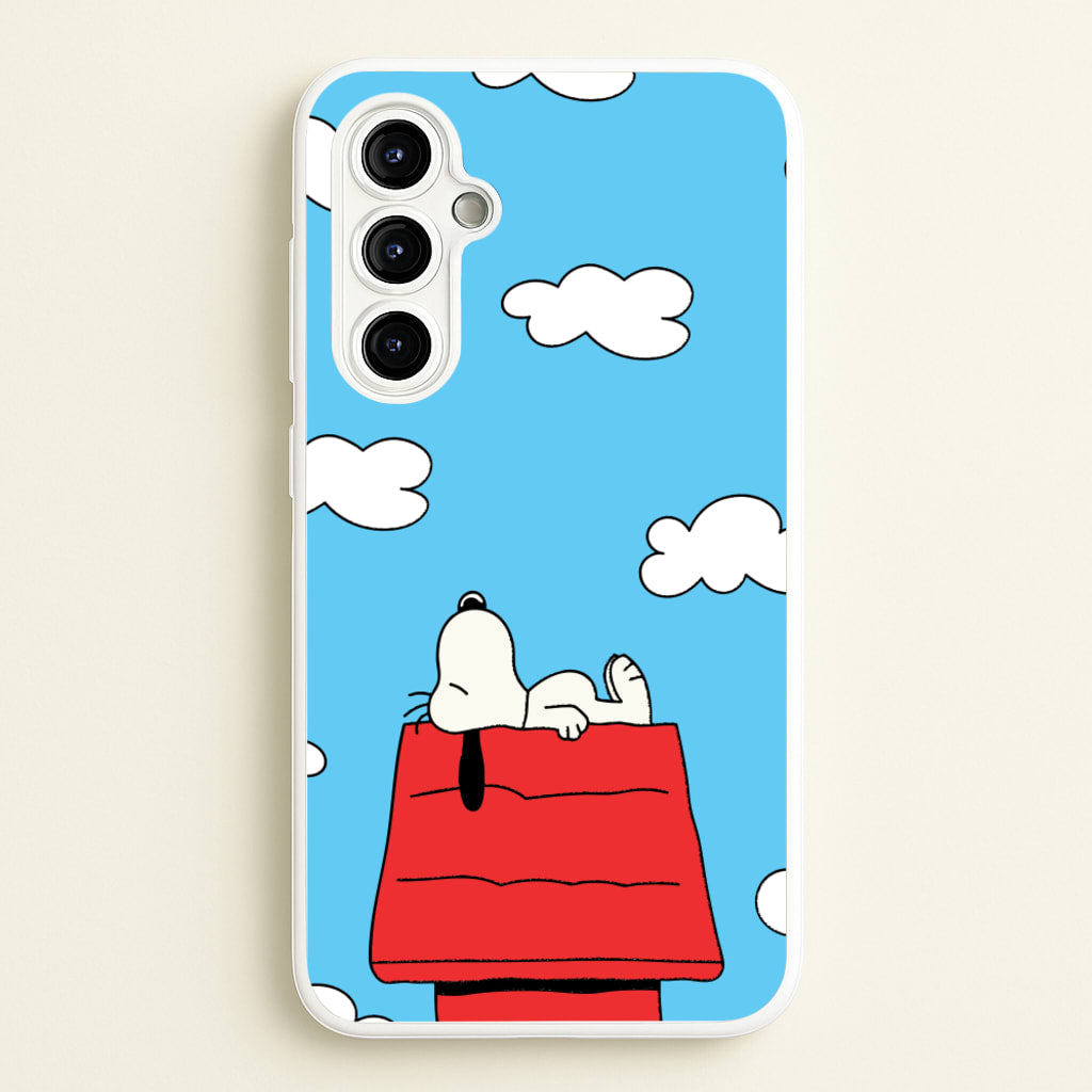 Cartoon Beagle Sleeping - Snoopy Phone Case for Galaxy A54
