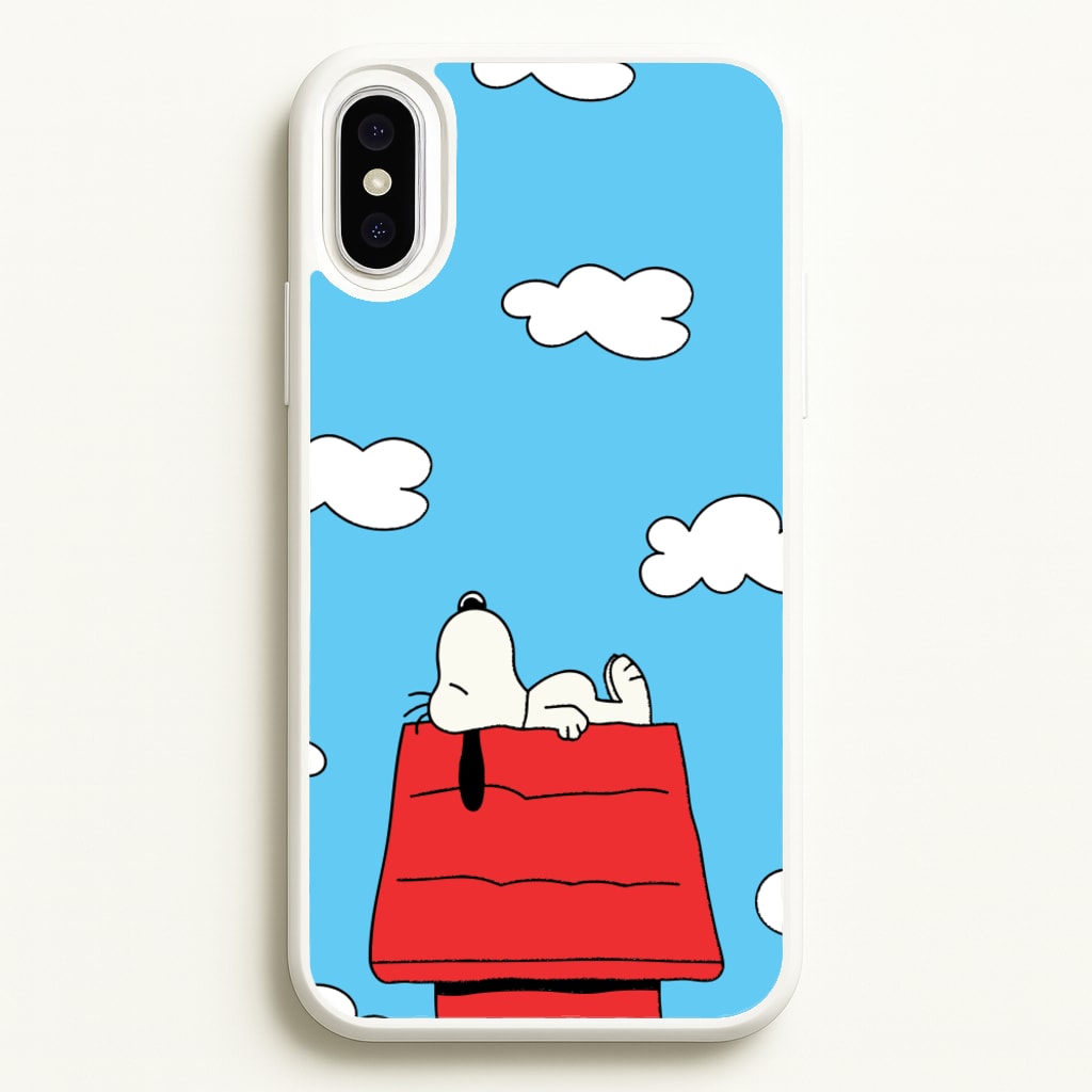 Cartoon Beagle Sleeping - Snoopy Phone Case for iPhone XS Max
