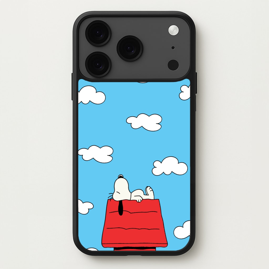 Cartoon Beagle Sleeping Phone Case for iPhone 17 Pro Max
