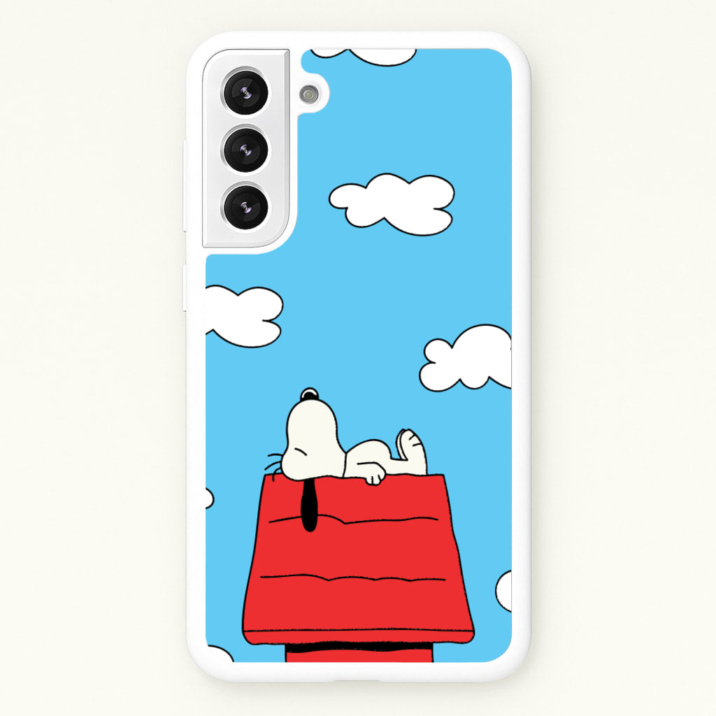 Cartoon Beagle Sleeping - Snoopy Phone Case for Galaxy S22