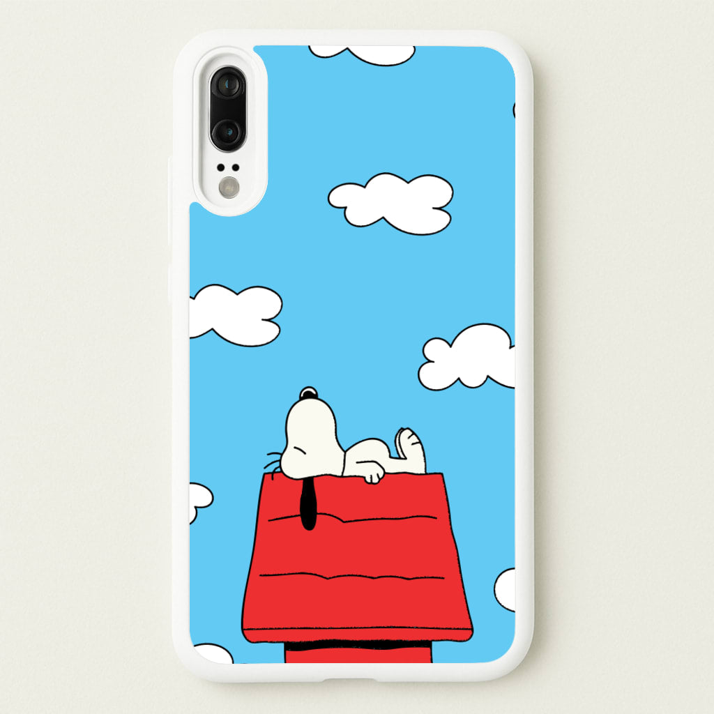 Cartoon Beagle Sleeping - Snoopy Phone Case for Huawei P20