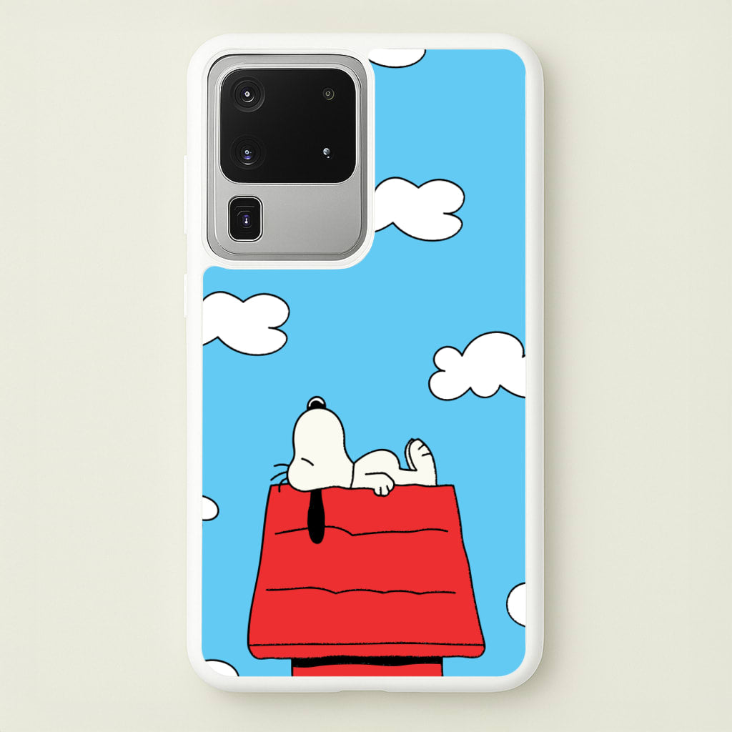Cartoon Beagle Sleeping - Snoopy Phone Case for Galaxy S20 Ultra