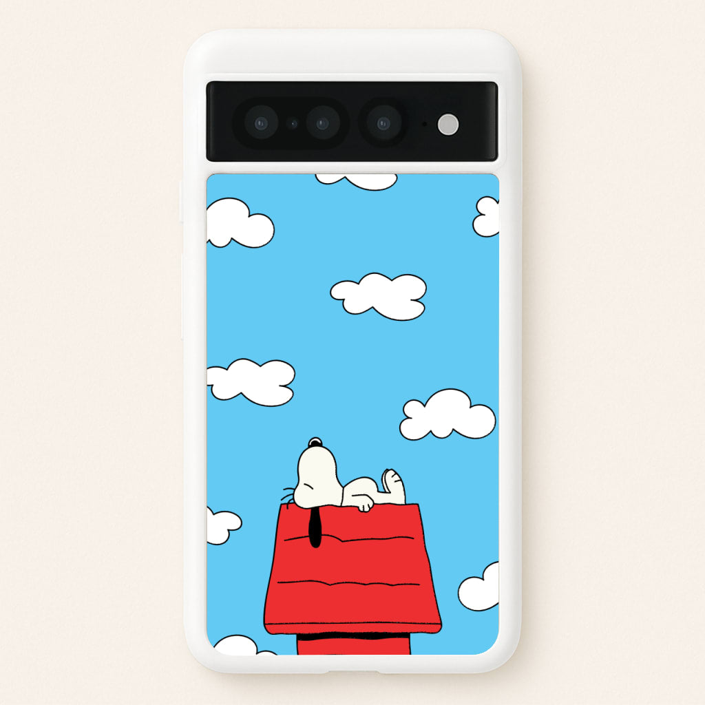 Cartoon Beagle Sleeping - Snoopy Phone Case for Google Pixel 7 Pro