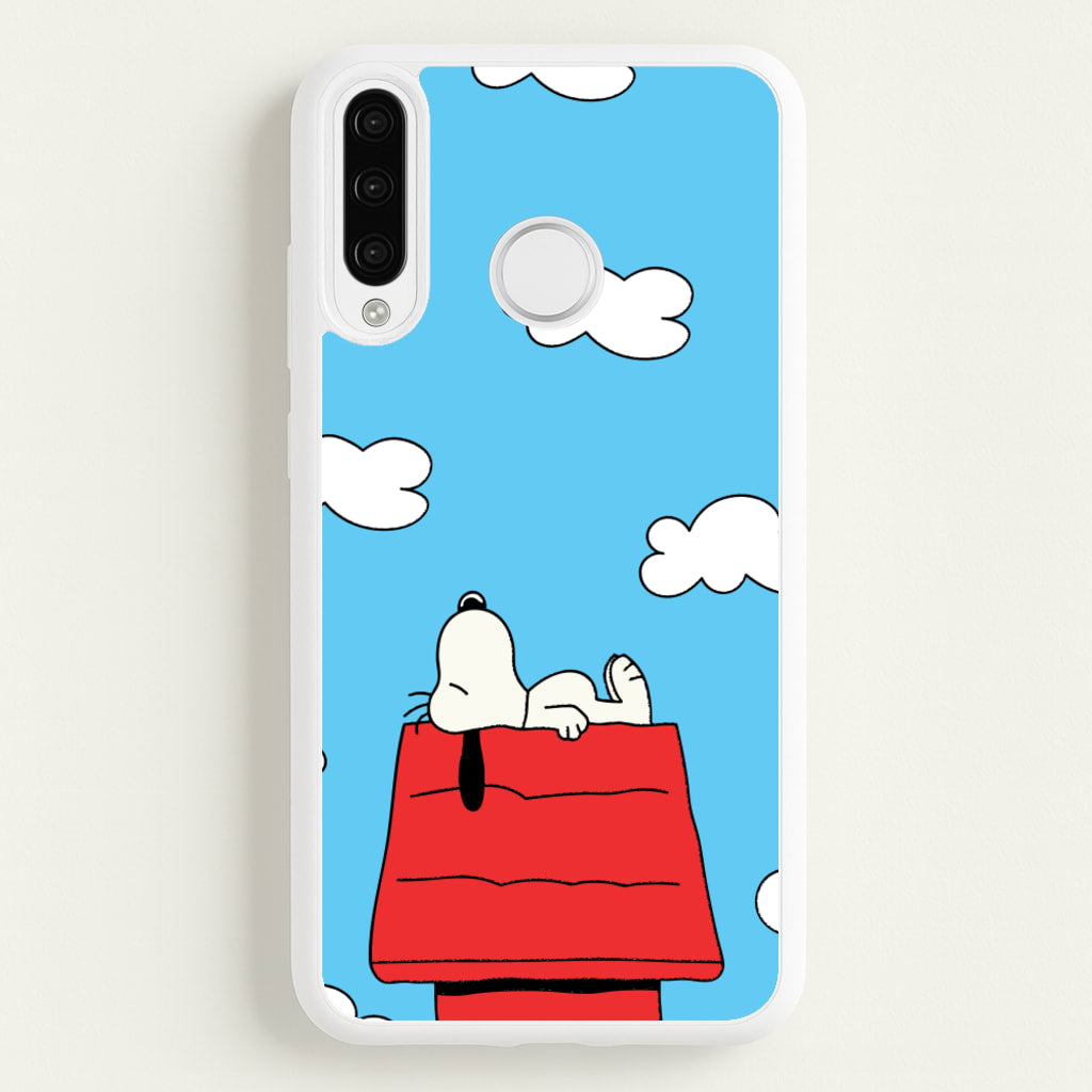 Cartoon Beagle Sleeping - Snoopy Phone Case for Huawei P30 Lite