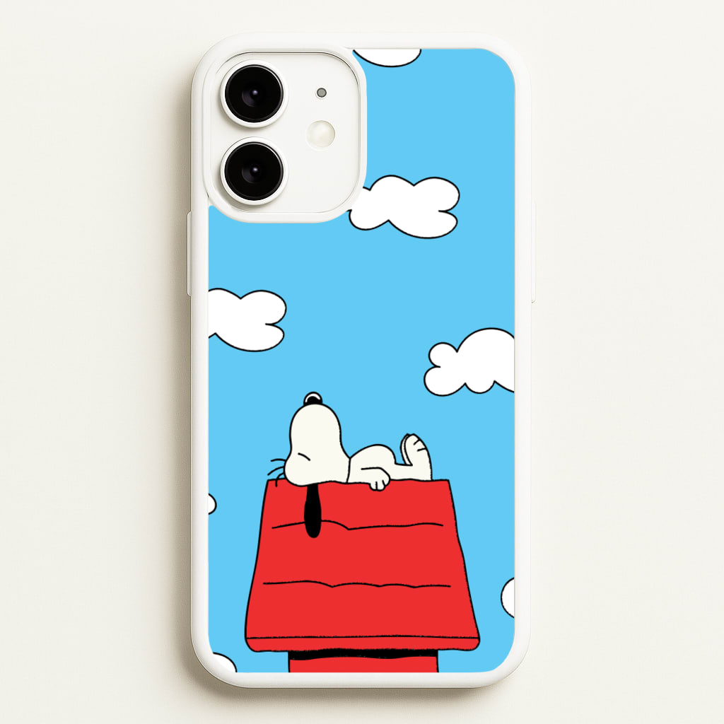 Cartoon Beagle Sleeping - Snoopy Phone Case for iPhone 11