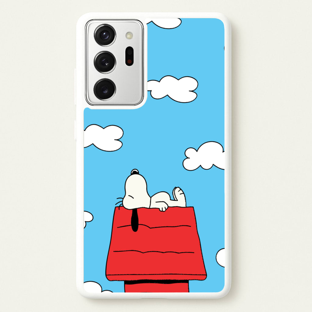Cartoon Beagle Sleeping - Snoopy Phone Case for Galaxy Note 20 Ultra