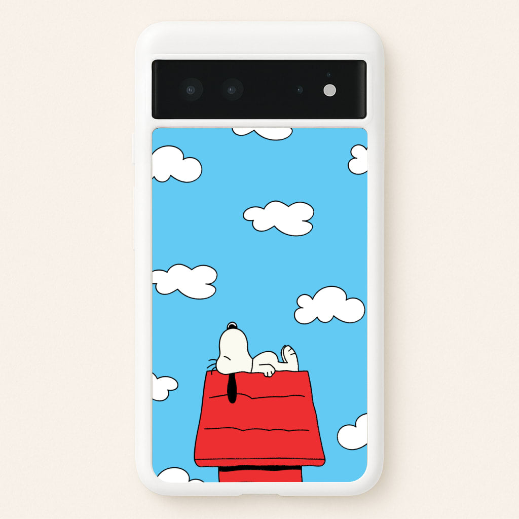 Cartoon Beagle Sleeping - Snoopy Phone Case for Google Pixel 6
