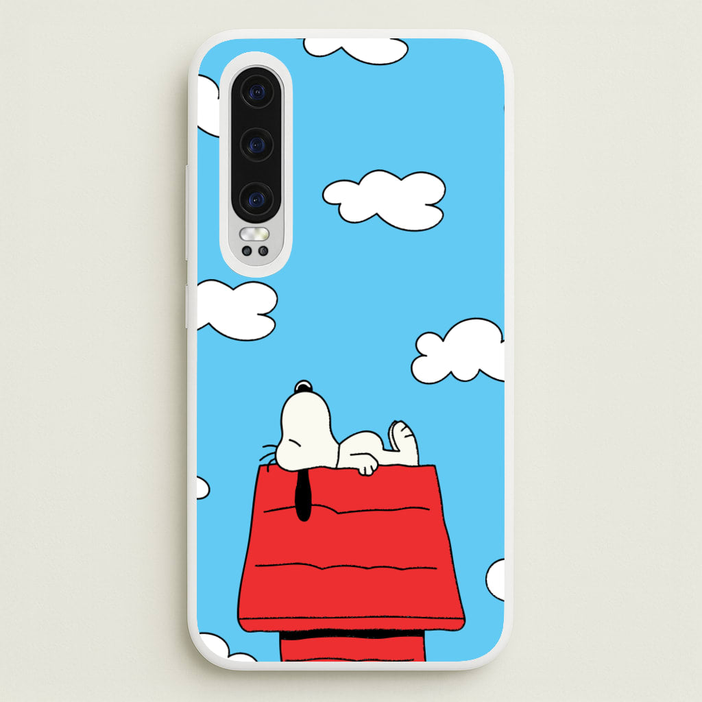 Cartoon Beagle Sleeping - Snoopy Phone Case for Huawei P30