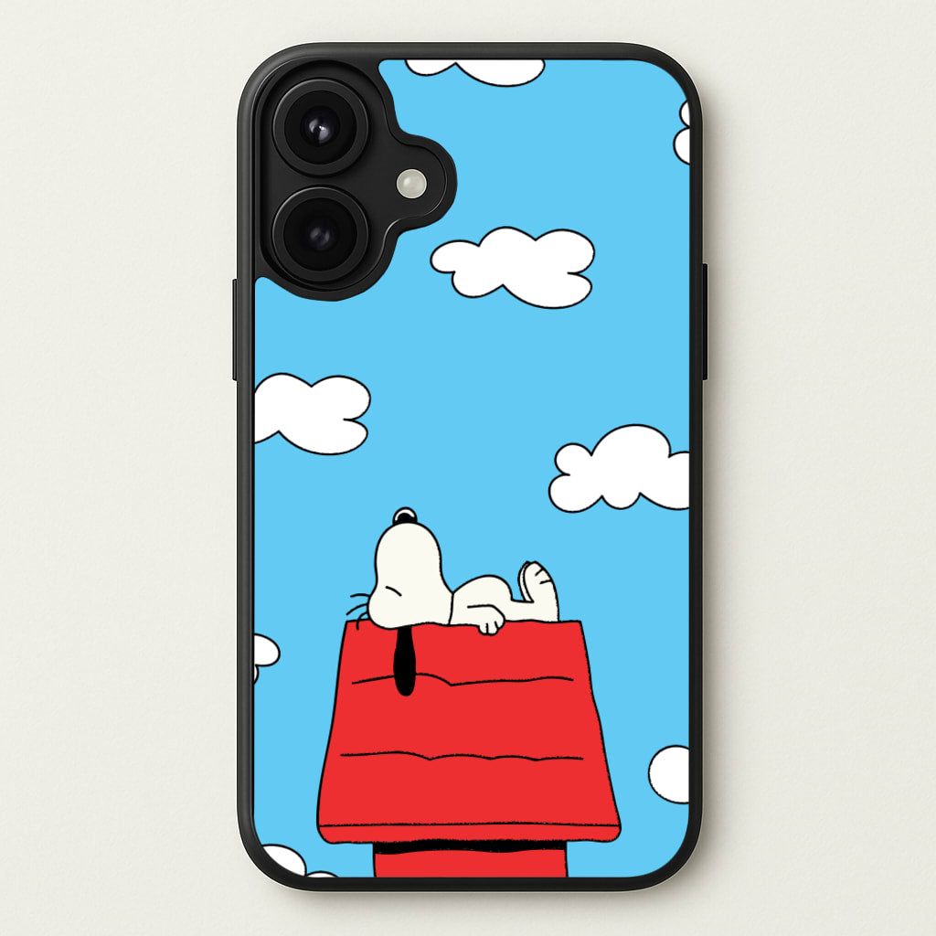 Cartoon Beagle Sleeping Phone Case for iPhone 17
