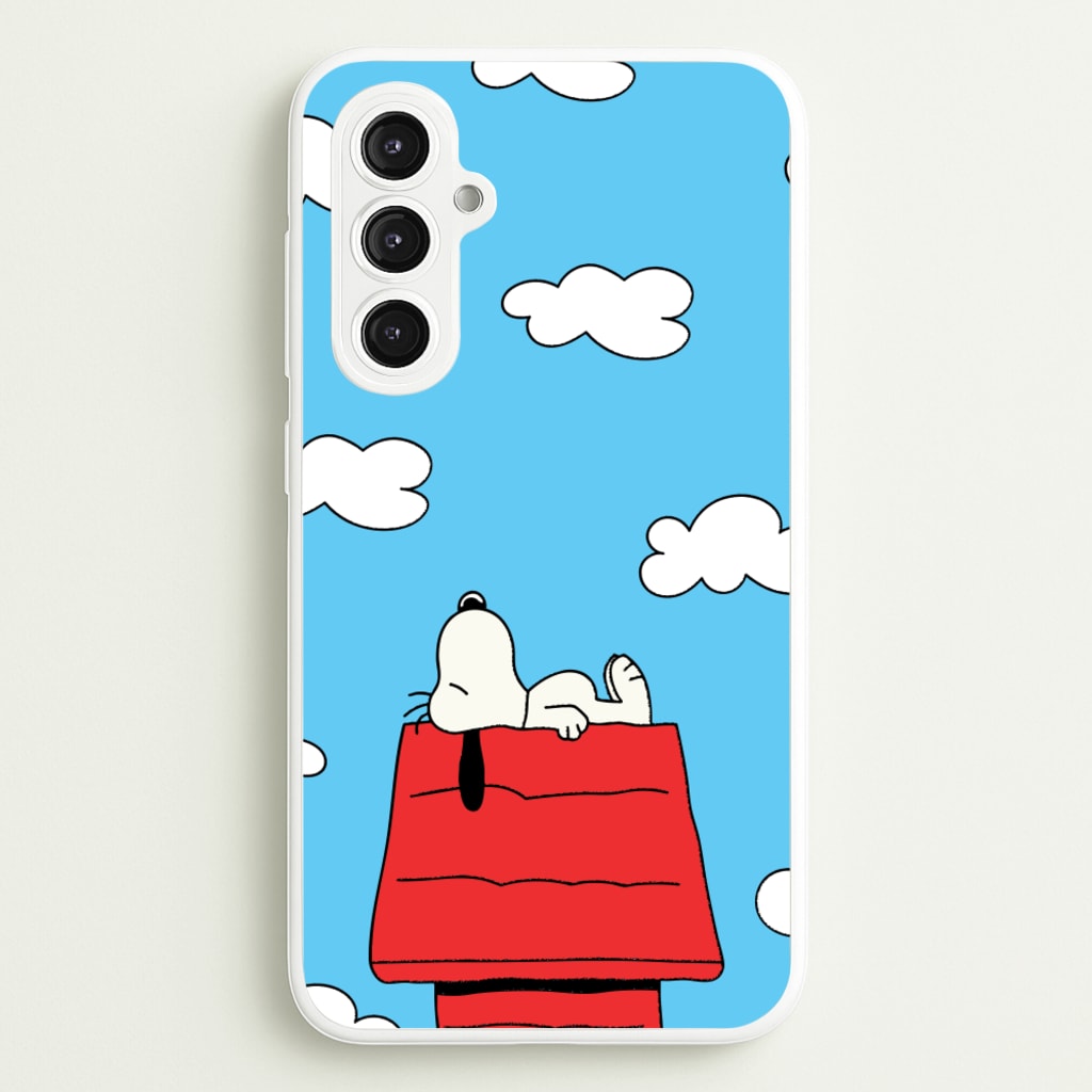Cartoon Beagle Sleeping - Snoopy Phone Case for Galaxy S23FE