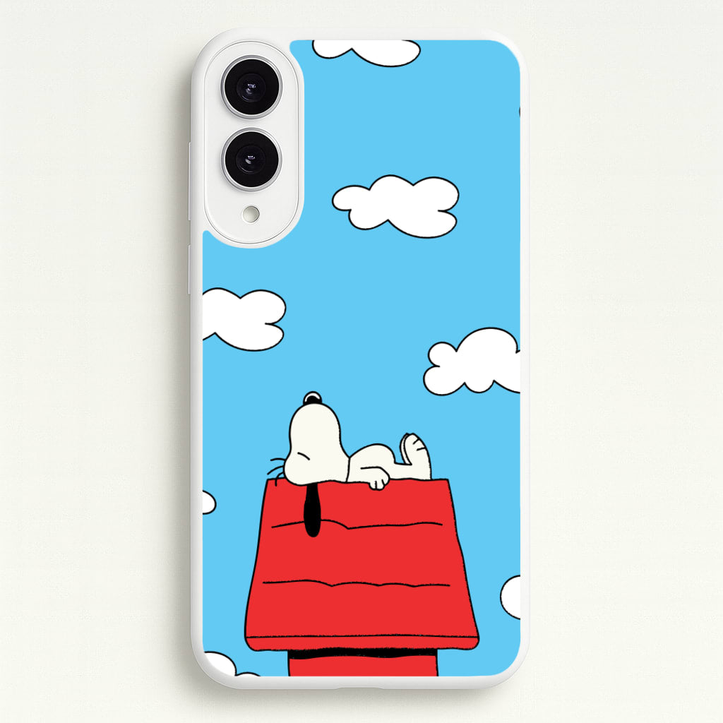 Cartoon Beagle Sleeping - Snoopy Phone Case for Galaxy S25 Edge
