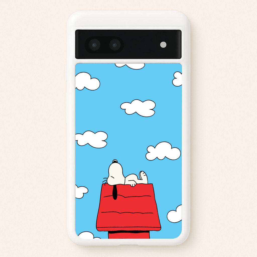 Cartoon Beagle Sleeping - Snoopy Phone Case for Google Pixel 6a