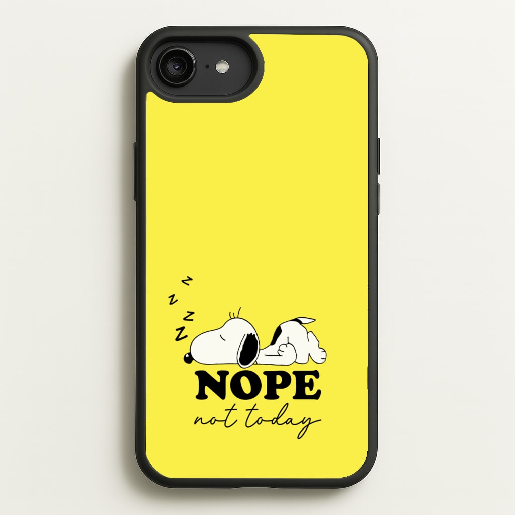 Nope, Not Today - Snoopy Phone Case for iPhone 6 Plus / 7 Plus / 8 Plus
