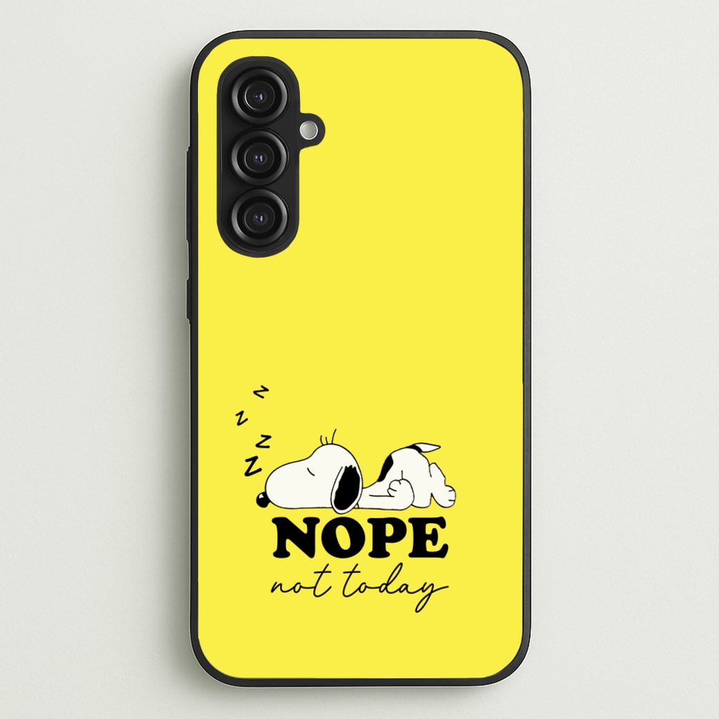 Nope, Not Today - Snoopy Phone Case for Galaxy S23FE