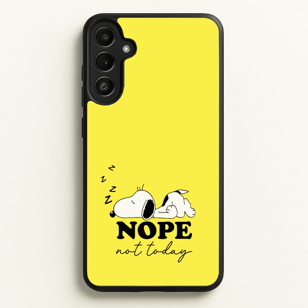 Nope, Not Today - Snoopy Phone Case for Galaxy A34