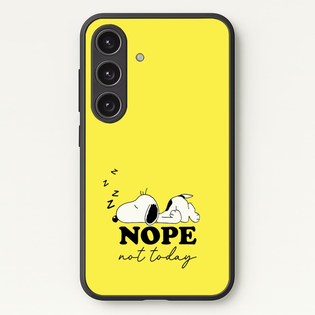 Nope, Not Today - Snoopy Phone Case for Galaxy S25