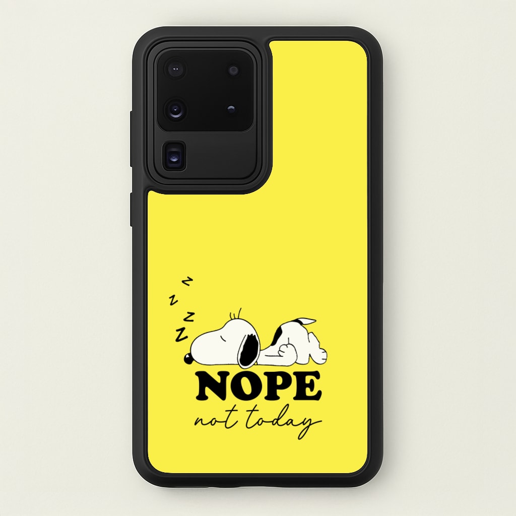 Nope, Not Today - Snoopy Phone Case for Galaxy S20 Ultra