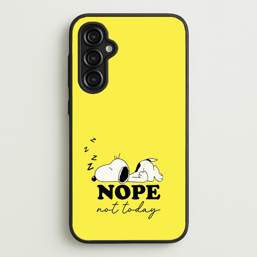 Nope, Not Today - Snoopy Phone Case for Galaxy A14