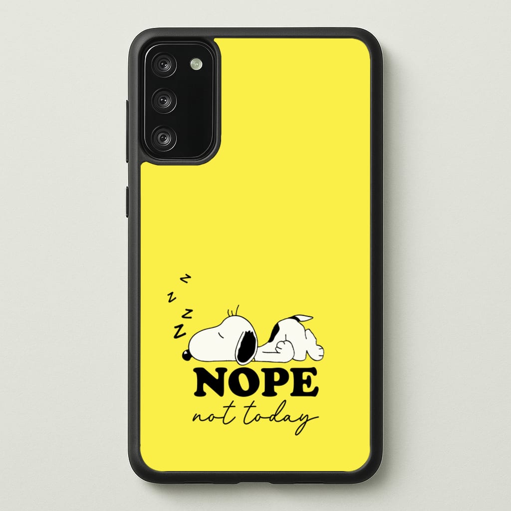 Nope, Not Today - Snoopy Phone Case for Galaxy S20
