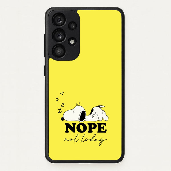 Nope, Not Today - Snoopy Phone Case for Galaxy A33
