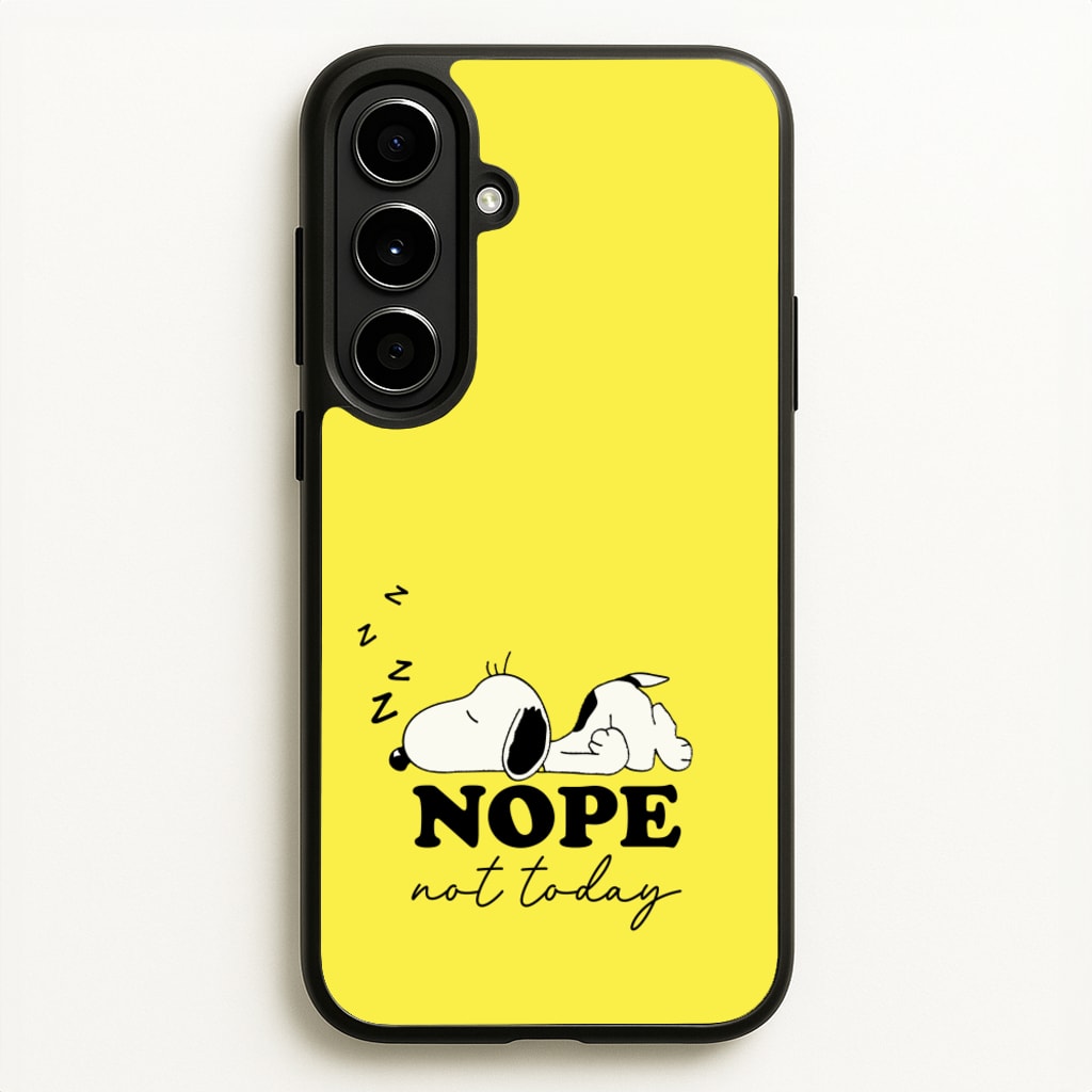 Nope, Not Today - Snoopy Phone Case for Galaxy A56