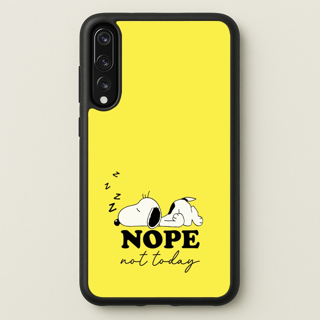 Nope, Not Today - Snoopy Phone Case for Huawei P20 Pro